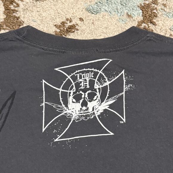 2008 WWE Wrestling Triple H Skull Shirt Size XL - Picture 4 of 9